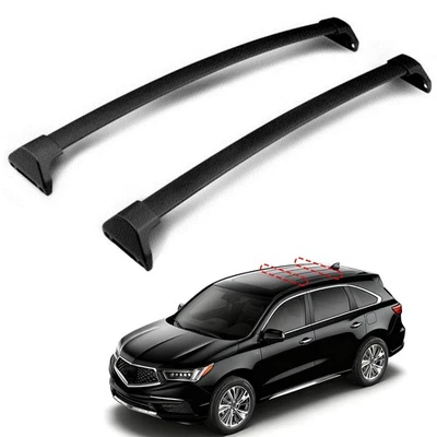 Barra transversal de rieles de techo de stock en EE. UU. para barras transversales de aluminio Acura MDX 2014-21 Foto 1 de 4
