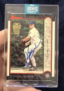 2024 TOPPS ARCHIVES 1999 BOWMAN KERRY WOOD AUTOGRAPH AUTO 18/23 CHICAGO CUBS - Picture 1 of 4