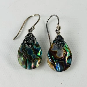 Abalone Muschel 925 Sterlingsilber 1" Ohrhänger - Bild 1 von 4