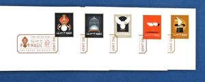 Full Set of 5 DCP "The Art of Magic" 2018 Forever Stamps FDC Digital Color - Picture 1 of 6