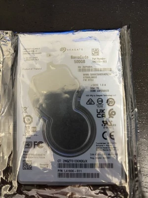 BRAND NEW SEALED Seagate barracuda 500gb 1rc17d-022 solid state 2.5 sata hdd - Image 1 of 3