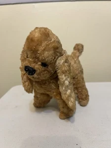 Antiker Strohhalm Stofftier Hund Cocker Spaniel beschädigt/getragen - Bild 1 von 18