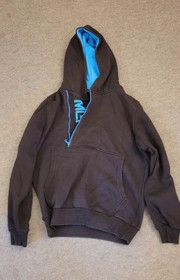 Hoodie, Blau/Schwarz mit Reißverschluss, Gr. M, Merish Sportswear - Bild 1 von 3