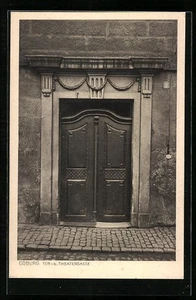 Coburg, Ansichtskarte, Tür in der Theatergasse  - Picture 1 of 2