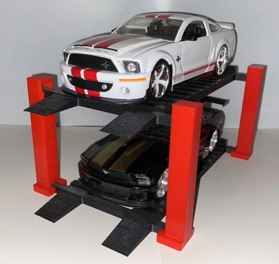 1:24 Scale Diecast 4 Post Lift Display 2 tier - Image 1 of 4