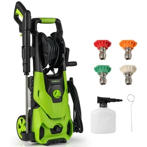 Electric Pressure Washer 2150PSI 1.2GPM Power Washer w/ 4 Quick Connect Nozzles - Picture 1 of 11