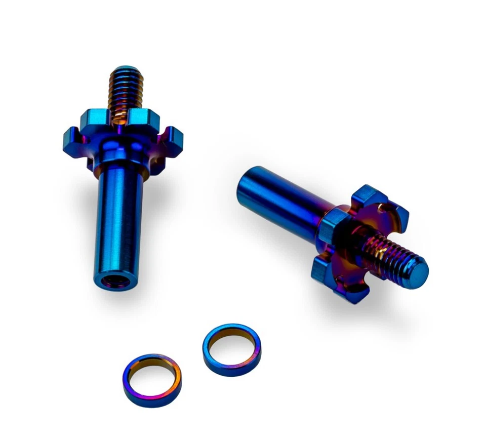 Jconcepts Adjustable Titanium Front Axle (2pc) Blue Associated B7 B7D 28271 - Image 1 of 1