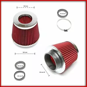 Filtro Aria Sportivo A Cono Conico Universale Aspirazione per Auto Sound 90mm Ro - Foto 1 di 1