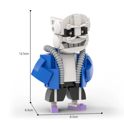 LITTLEDRAGONER MOC Undertale Sans Figures Building Blocks 185 PCS My Skeleton Model Kids Gifts