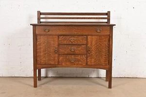 Gustav Stickley Antique Mission Oak Arts & Crafts Sideboard, Newly Refinished - Picture 1 of 11