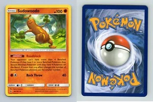 Sudowoodo #66/145 Sun & Moon Guardians Rising Uncommon Pokemon 2017 TCG Card - Picture 1 of 1