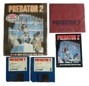 PREDATOR 2 Commodore AMIGA Raro Juego De Colección con Manual, Libro de Contraseñas y Discos - Imagen 1 de 6