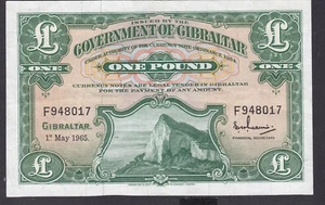 Gibralter 1965 One pound note in good v/f grade - Bild 1 von 2
