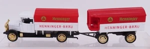 GRELL Ho 1/87 Truck Trailer Horch Kl Bj 1916 Beer Hennonger Brau IN Box - Picture 1 of 7