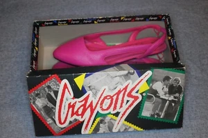 Vintage Crayons Woman's Shoes Size 6.5 Fuchsia Sling Brand New With Tag - Picture 1 of 7