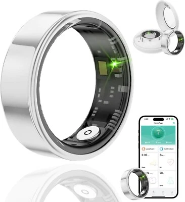 Anello smart monitoraggio salute, Frequenza cardiaca sonno passi - Immagine 1 di 4