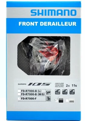 New Shimano 105 FD-R7000 Front Derailleur Black, NIB - Image 1 of 3