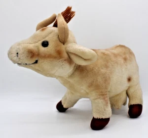 Vintage 1970's R Dakin Bull Cow Stuffed Animal Plush 15" Shredded Clippings fill - Picture 1 of 18