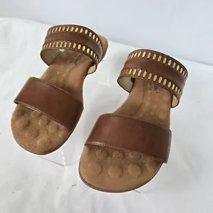 Walking Cradles Sandals Women's 10.5W Camilla Luggage Soft Brown Leather NIB - Picture 1 of 16