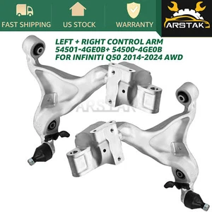 2x Front Lower Control Arms Left & Right For 2014-2020 Infiniti Q50 AWD - Picture 1 of 13