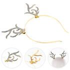 Metal Antler Headband Christmas Party Hairband Holiday Costume Accessory