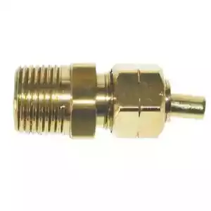 Everbilt 1/4 in. O.D. x 3/8 MIP Compression Brass Reducing Adapter Fitting - Picture 1 of 5