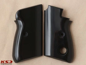 KSD Brand Beretta Mod 70 - 70 S - 71 PUMA Compatible Black Acrylic Grips - Picture 1 of 1