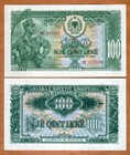 Albania, 100 leke, 1957, P-30, UNC Soldier 