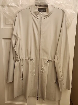 Casaco longo estuque Lafayette 148 novo com etiquetas tamanho G, original. US$ 698 - Imagem 1 de 4