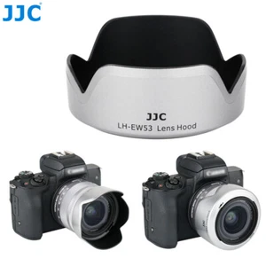 Cofano obiettivo reversibile petali per obiettivo Canon EF-M 15-45 mm f/3.5-6.3 IS STM come EW-53 - Foto 1 di 12