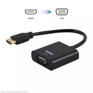 Philips HDMI to VGA Adapter - Black - Picture 1 of 5