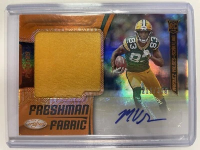 Marquez Valdes Scantling 2018 Panini Certified Rookie Patch Auto Green Bay - Image 1 of 3