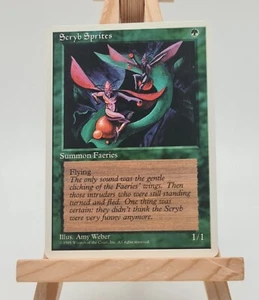 Scryb Sprites (Fourth Edition (4ED) Magic Karte MTG Englisch (Waldfeen)    - Bild 1 von 2