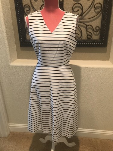 Abito nuovo con etichette Kate Spade scopa a righe Street A linea