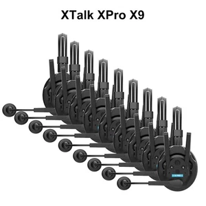 Synco Xtalk XPro 9 Full Duplex Wireless Intercom Headset System Microphones - Picture 1 of 7