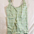 BlackMilk Catsuit Green and White Houndstooth  Size XL