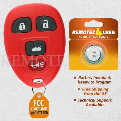 Keyless Entry Remote for 2007 2008 2009 2010 Saturn Sky Car Key Fob Red - Image 1 of 4
