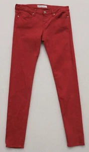 OCJ PREMIUM COLLEGIATE APPAREL ALABAMA SIZE 30 RED SKINNY JEANS DENIM 5 POCKET - Picture 1 of 8