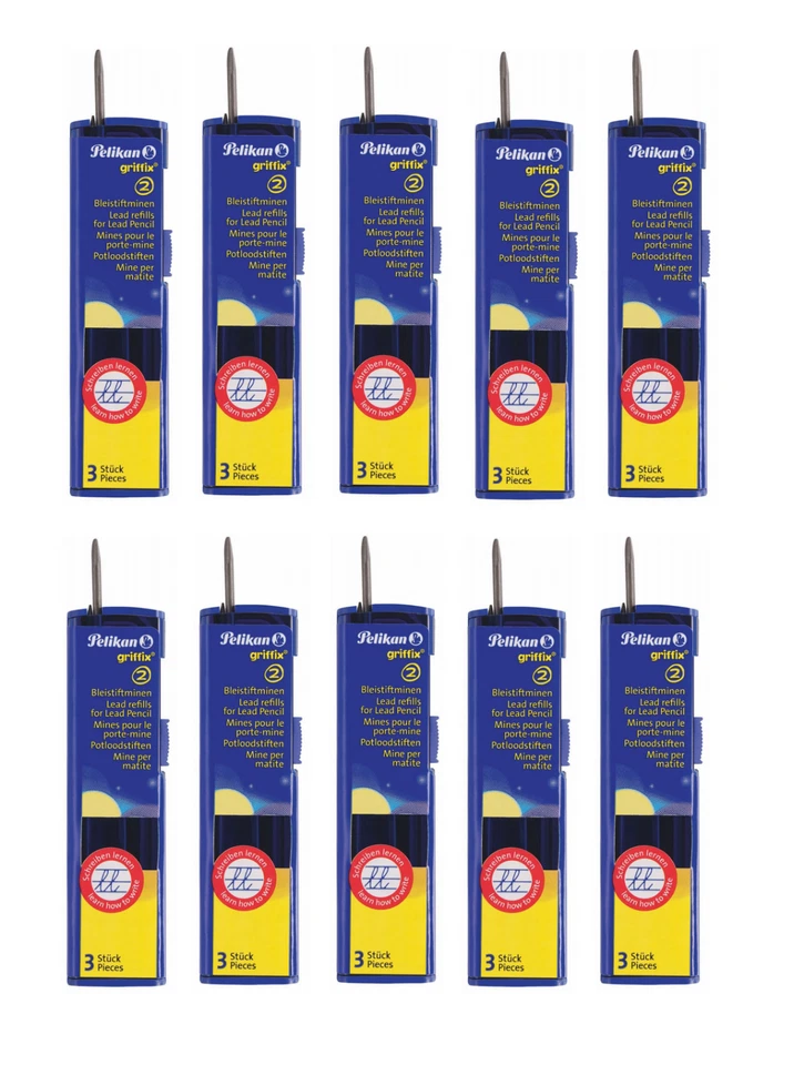 30 x Pelikan Griffix Bleistiftminen Minen HB, 2 mm in Kunststoffbox - Bild 1 von 3