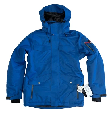 $225 Boulder Gear Teton Ski Jacket NWT M or L Insulated DWR Finish Men's Blue - Image 1 of 4