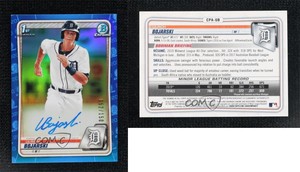 2020 Bowman Chrome Prospect Blue Refractor /150 Ulrich Bojarski #CPA-UB Auto