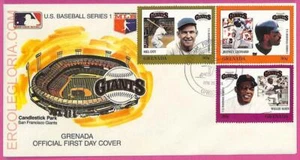 ag1588 - GRENADA - Postal History - FDC COVER - 1988 BASEBALL - Picture 1 of 1