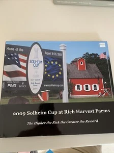 2009 Solheim Cup book Rich Harvest Farms mint condition 90 pages - Picture 1 of 12