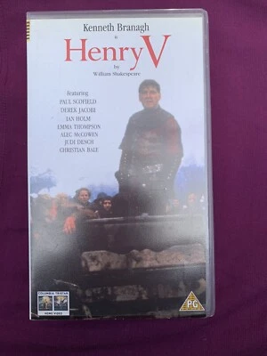 VHS Video Henry V Shakespeare Classic Starting Kenneth Branagh Foto 1 de 3