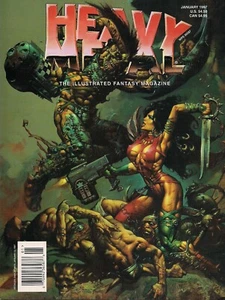 HEAVY METAL THE ILLUSTRATED FANTASY MAGAZINE~JAN~1997~HARD~TO~FIND!~HOT METAL!~~ - Picture 1 of 12
