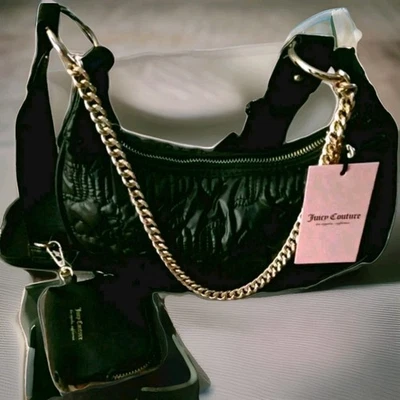 Bolso Bandolera de Hombro Juicy Couture Negro Regaliz y Monedero ¡¡NUEVO CON ETIQUETAS!!! Foto 1 de 4