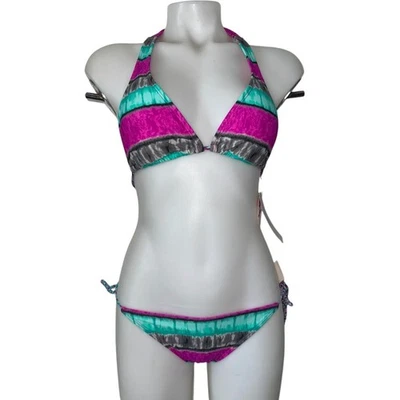 Island Soul Multicolor Bikini Set – Size S – New with Tags - Image 1 of 3