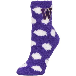 Women's ZooZatz Washington Huskies Plush Dot Socks - Picture 1 of 1