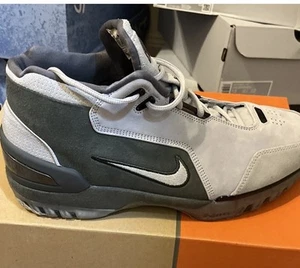 Size 11.5 - Lebron 1 Nike Air Zoom Generation suede Dark Grey DR0455-001 - Picture 1 of 10