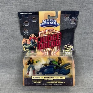 Judge Dredd Figure Set Pack #5 Judge Vs Mutant Mattel 1995 Mega Heroes New - Picture 1 of 6